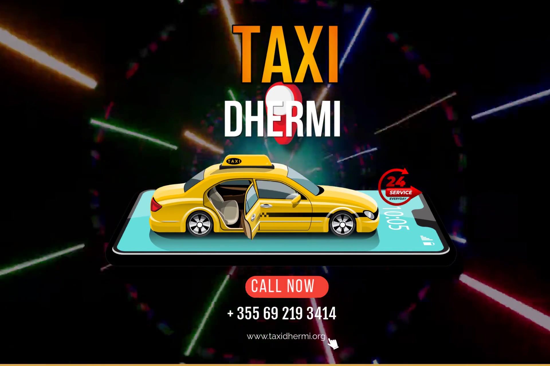 Taxi Dhërmi vehicle in Dhërmi, Albania